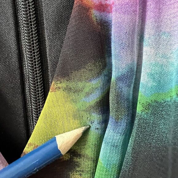 Tahari Floral Faux Wrap Dress Women’s Size 6 Sleeveless V-Neck Midi - Picture 7 of 15